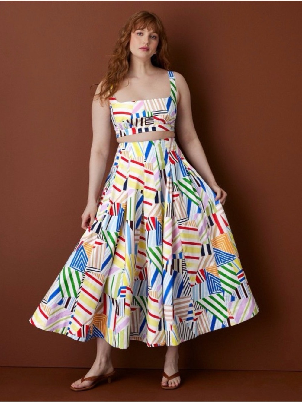 Women's Pleated Poplin Madras Midi Skirt
- Rosie Assoulin x Target